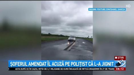 Urmărire ca-n filmele americane pe străzile din România. Diferența e că , la noi,  mașina poliției a fost cea urmărită!
