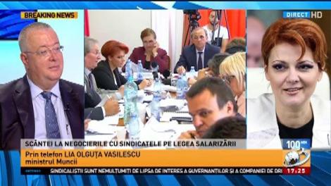 Lia Olguţa Vasilescu, despre legea salarizării: Este o lege care pune în sfârşit ordine în sistem
