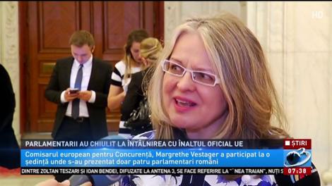 Chiulangii din Parlament! Aproape 80 de aleși au chiulit de la întâlnirea cu un înalt oficial UE