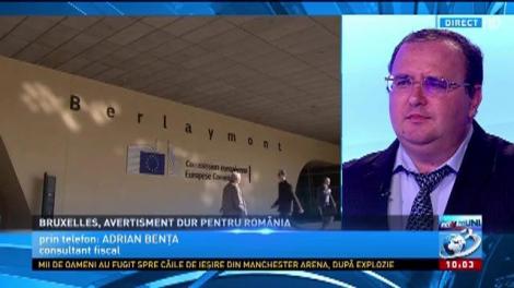 Bruxelles, avertisment dur pentru Româniaa