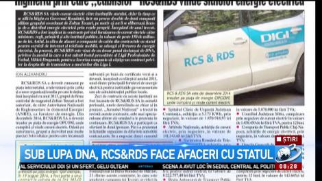 Sub lupa DNA, RCS RDS face afaceri cu statul