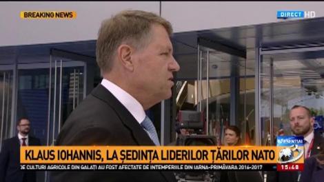 Klaus Iohannis participă la ședința liderilor țărilor NATO