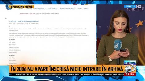 Detalii despre arhiva SIPA. În listă nu apare nicio intrare în anul 2006