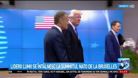 Donald Trump a ajuns la reuninunea NATO de la Bruxelles