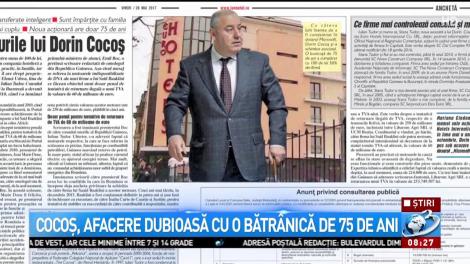 Dorin Cocoș, afacere dubioasă cu o bătrânică de 75 de ani