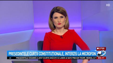 Președintele Curții Constituționale, interzis la microfon