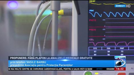 Propunere: Fără plafon la analizele medicale gratuite
