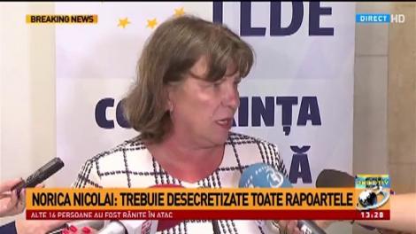 Norica Nicolai, despre arhiva SIPA: Trebuie desecretizate toate rapoartele