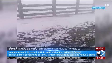 Vara "vine" cu zăpadă și temperaturi sub limita înghețului. Dăm costumul de baie, pe hainele groase din dotare?