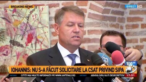 Klaus Iohannis, declaraţii la vernisajul de la muzeul Cotroceni