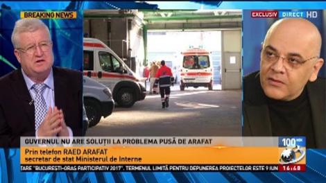 Conflictul dintre Raed Arafat şi ministrul sănătăţii ia amploare Raed Arafat: Ar fi culmea culmilor să ne certăm pe culori...