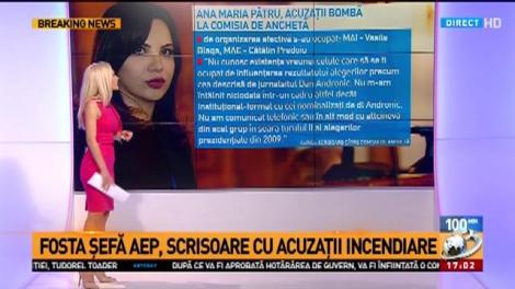Fosta şefă AEP, scrisoare cu acuzaţii incendiare: Am fost arestată ca să fie lovit Dragnea