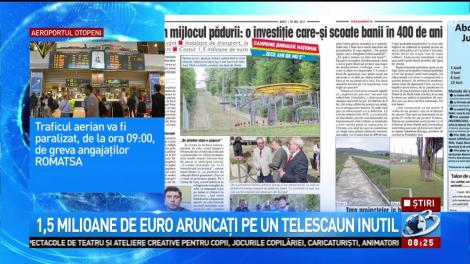 1,5 milioane euro, aruncați pe un telescaun inutil