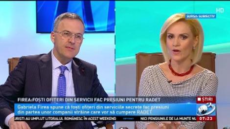 Gabriela Firea, dezvăluiri uluitoare: Foşti ofiţeri din servicii fac presiuni uriașe pentru RADET