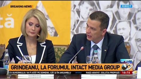 Sorin Grindeanu, mesaj pentru antreprenorii din România la Forumul Intact Media Group
