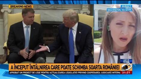 Iohannis, primit cu căldură de Donald Trump