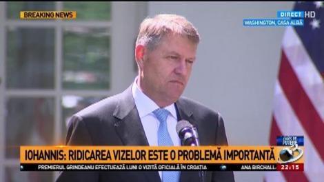 Klaus Iohannis, după întâlnirea cu Trump: Vom discuta și problema ridicării vizelor
