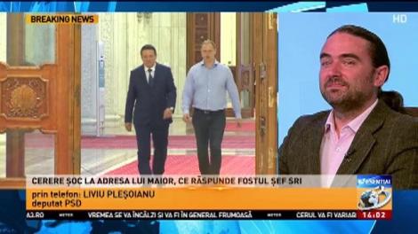 Liviu Pleșoianu: „Solicit rechemarea sau demiterea lui George Maior”