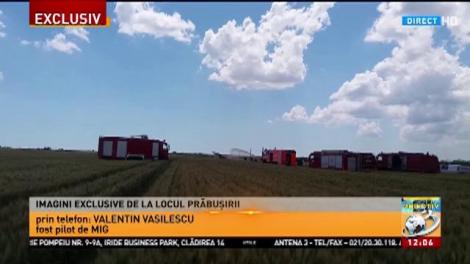 Imagini exclusive de la locul prăbușirii avionului de la Constanța