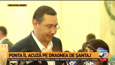Victor Ponta: &bdquo;O demisie &icirc;n alb este un fapt ilegal, &icirc;nseamnă că &icirc;i șantajezi pe membrii Guvernului&rdquo;