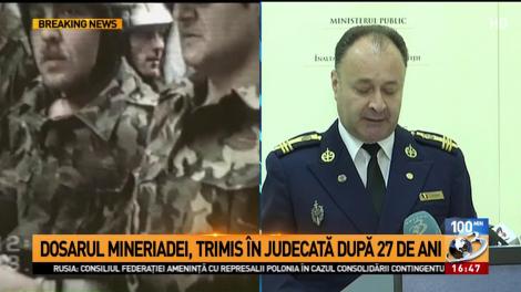 Dosarul Mineriadei, trimis în judecată dupa 27 de ani