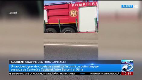 Accident de circulație pe șoseaua de Centură a Capitalei, între Berceni și Glina