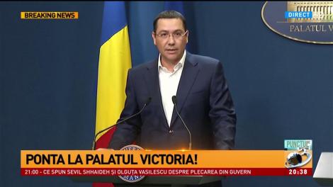 Victor Ponta: Nici nu doream să ne revedem atât de curând în acest loc