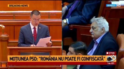 Moţiunea de cenzură a fost citită în Parlament