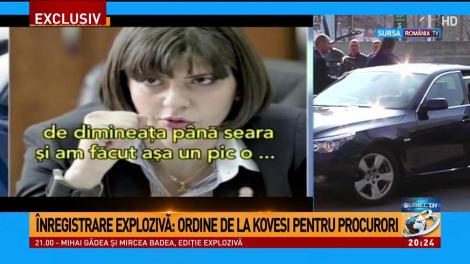 Înregistrare explozivă: Ordine de la Kovesi pentru procurori