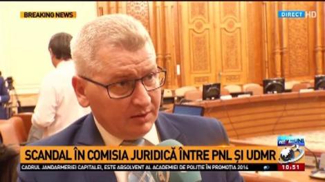 Scandal în comisia juridică între PNL și UDMR