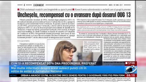 Cum și-a recompensat șefa DNA procurorul preferat