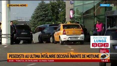 Președinții au ultima întâlnire decisivă înainte de moțiunea de cenzură