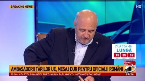 Ambasadorii țărilor UE, mesaj dur pentru oficialii rom&acirc;ni