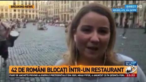 Tentativă de atentat terorist la Bruxelles: Peste 40 de români, blocați într-un restaurant. O persoană care purta o centură explozibilă, reținută