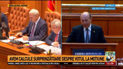 Traian Băsescu: PSD și ALDE sunt inapți pentru guvernare, drumul pe care trebuie să-l luați este în opoziție