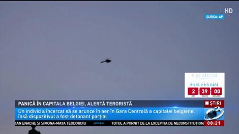 Explozie la Bruxelles, atacator împușcat de poliție