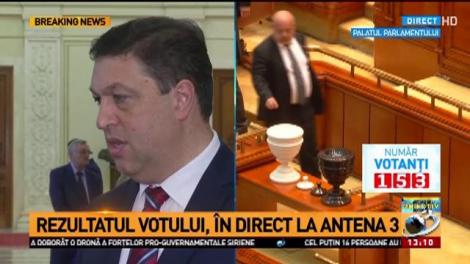 Șerban Nicolae: Senatorii au votat în majoritate absolută pentru moțiunea de cenzură