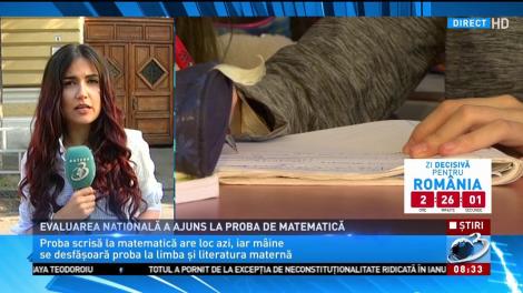 Evaluarea națională  a ajuns la proba de matematică