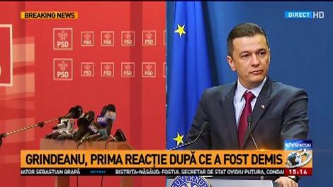 Sorin Grindeanu, primele declarații după aflarea rezultatului la moțiune