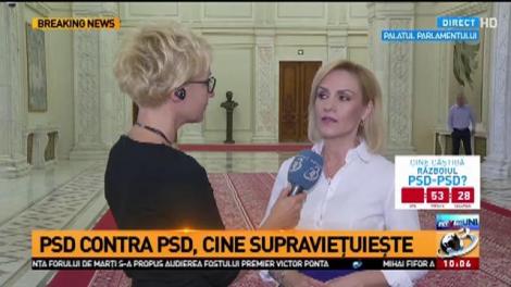Gabriela Firea: Vreau un guvern responsabil