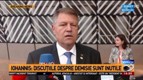 Klaus Iohannis: Voi avea discuții luni cu toate partidele și apoi voi face o evaluare proprie