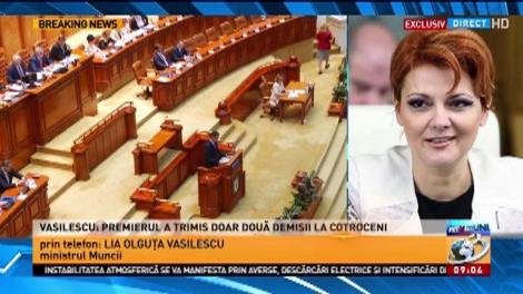 Lia Olguța Vasilescu: Nu mă interesează funcția de premier