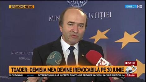 Tudorel Toader: Voi asigura interimatul până în ultimul minut