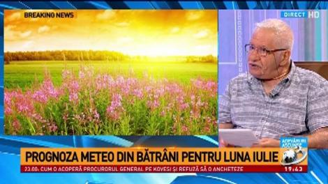 Prognoza meteo din bătrâni pentru luna iulie