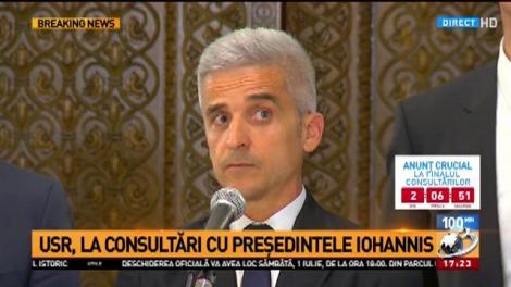 USR, după consultările cu Iohannis pentru noul premier: Nu-l susținem pe Tudose din cauza plagiatului