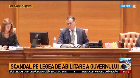 Scandal &icirc;n Parlament pe legea de abilitare a Guvernului