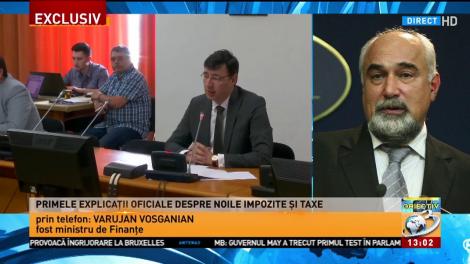 Varujan Vosganian, despre noile impozite și taxe