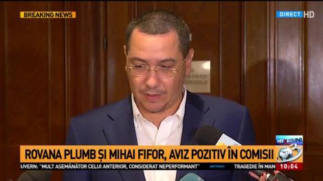 Victor Ponta, declarații