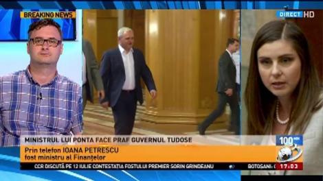 Un fost ministru al lui Ponta face praf guvernul Tudose. Ioana Petrescu, despre ”bomba atomică” din nou program de guvernare
