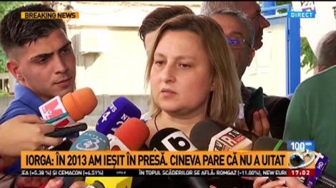 Mihaela Iorga: În 2013 am ieşit în presă. Cineva pare că nu a uitat